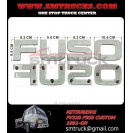 MITSUBISHI CUSTOM F320.F355 FUSO BADGE (F-U-S-O) (91)